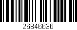 Código de barras (EAN, GTIN, SKU, ISBN): '26846636'