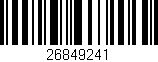 Código de barras (EAN, GTIN, SKU, ISBN): '26849241'