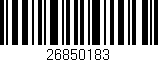 Código de barras (EAN, GTIN, SKU, ISBN): '26850183'
