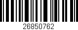Código de barras (EAN, GTIN, SKU, ISBN): '26850762'