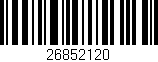Código de barras (EAN, GTIN, SKU, ISBN): '26852120'
