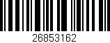 Código de barras (EAN, GTIN, SKU, ISBN): '26853162'