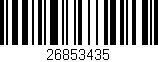 Código de barras (EAN, GTIN, SKU, ISBN): '26853435'