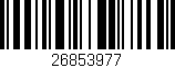 Código de barras (EAN, GTIN, SKU, ISBN): '26853977'