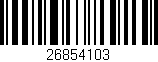 Código de barras (EAN, GTIN, SKU, ISBN): '26854103'