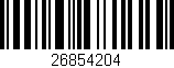 Código de barras (EAN, GTIN, SKU, ISBN): '26854204'