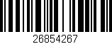Código de barras (EAN, GTIN, SKU, ISBN): '26854267'