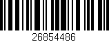 Código de barras (EAN, GTIN, SKU, ISBN): '26854486'