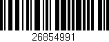 Código de barras (EAN, GTIN, SKU, ISBN): '26854991'