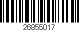 Código de barras (EAN, GTIN, SKU, ISBN): '26855017'