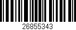 Código de barras (EAN, GTIN, SKU, ISBN): '26855343'