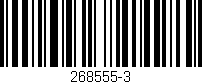 Código de barras (EAN, GTIN, SKU, ISBN): '268555-3'