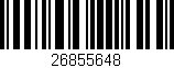Código de barras (EAN, GTIN, SKU, ISBN): '26855648'