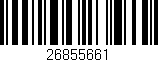 Código de barras (EAN, GTIN, SKU, ISBN): '26855661'