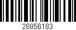 Código de barras (EAN, GTIN, SKU, ISBN): '26856183'