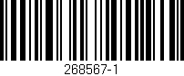 Código de barras (EAN, GTIN, SKU, ISBN): '268567-1'