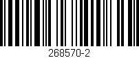 Código de barras (EAN, GTIN, SKU, ISBN): '268570-2'