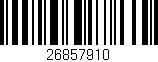 Código de barras (EAN, GTIN, SKU, ISBN): '26857910'