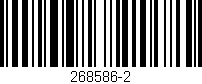 Código de barras (EAN, GTIN, SKU, ISBN): '268586-2'