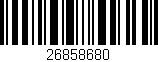 Código de barras (EAN, GTIN, SKU, ISBN): '26858680'