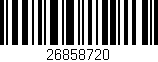 Código de barras (EAN, GTIN, SKU, ISBN): '26858720'