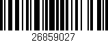 Código de barras (EAN, GTIN, SKU, ISBN): '26859027'