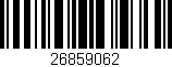 Código de barras (EAN, GTIN, SKU, ISBN): '26859062'