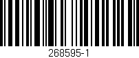 Código de barras (EAN, GTIN, SKU, ISBN): '268595-1'