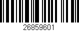 Código de barras (EAN, GTIN, SKU, ISBN): '26859601'