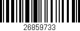 Código de barras (EAN, GTIN, SKU, ISBN): '26859733'