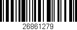 Código de barras (EAN, GTIN, SKU, ISBN): '26861279'
