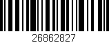 Código de barras (EAN, GTIN, SKU, ISBN): '26862827'