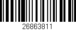 Código de barras (EAN, GTIN, SKU, ISBN): '26863811'
