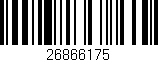 Código de barras (EAN, GTIN, SKU, ISBN): '26866175'