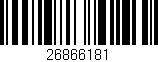 Código de barras (EAN, GTIN, SKU, ISBN): '26866181'