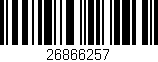 Código de barras (EAN, GTIN, SKU, ISBN): '26866257'
