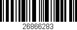 Código de barras (EAN, GTIN, SKU, ISBN): '26866283'