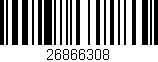 Código de barras (EAN, GTIN, SKU, ISBN): '26866308'