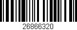 Código de barras (EAN, GTIN, SKU, ISBN): '26866320'