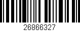 Código de barras (EAN, GTIN, SKU, ISBN): '26866327'