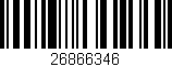 Código de barras (EAN, GTIN, SKU, ISBN): '26866346'