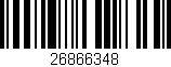 Código de barras (EAN, GTIN, SKU, ISBN): '26866348'