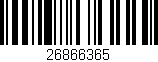 Código de barras (EAN, GTIN, SKU, ISBN): '26866365'