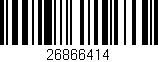 Código de barras (EAN, GTIN, SKU, ISBN): '26866414'