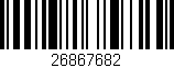 Código de barras (EAN, GTIN, SKU, ISBN): '26867682'