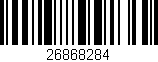 Código de barras (EAN, GTIN, SKU, ISBN): '26868284'