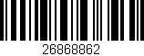 Código de barras (EAN, GTIN, SKU, ISBN): '26868862'
