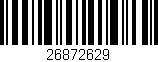 Código de barras (EAN, GTIN, SKU, ISBN): '26872629'