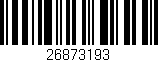 Código de barras (EAN, GTIN, SKU, ISBN): '26873193'