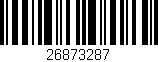 Código de barras (EAN, GTIN, SKU, ISBN): '26873287'